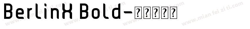 BerlinX Bold字体转换